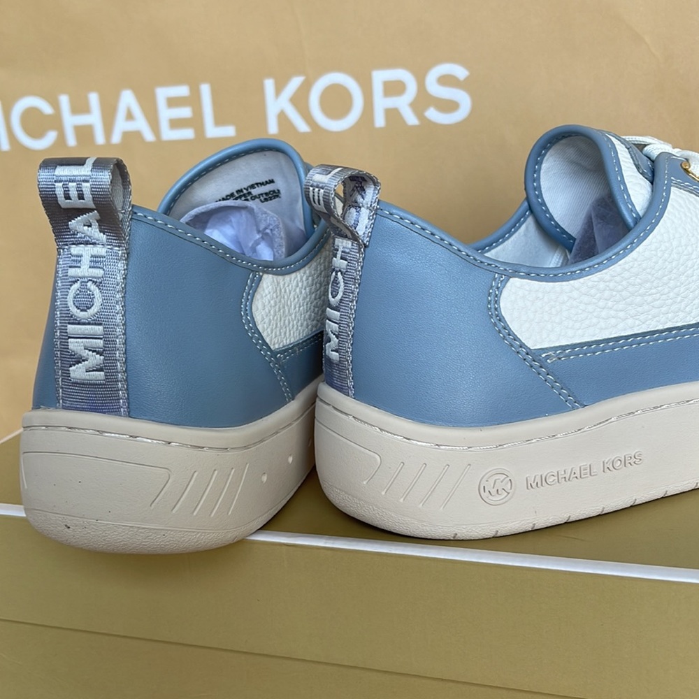MICHAEL KORS SHEA LACE UP
FAUX LEATHER
49F3SHFS1L
PALE BLUE NEW - Picture 15 of 16
